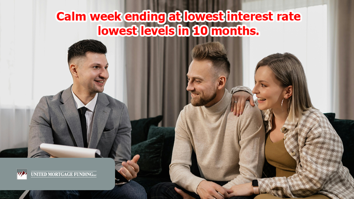 Mortgage rates just wrapped one of the calmest weeks we’ve seen in nearly a year—finishing at their lowest levels in 10 months.