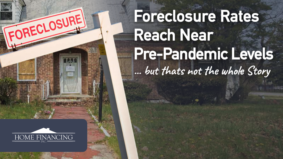 Foreclosure rates near pre-pandemic levels