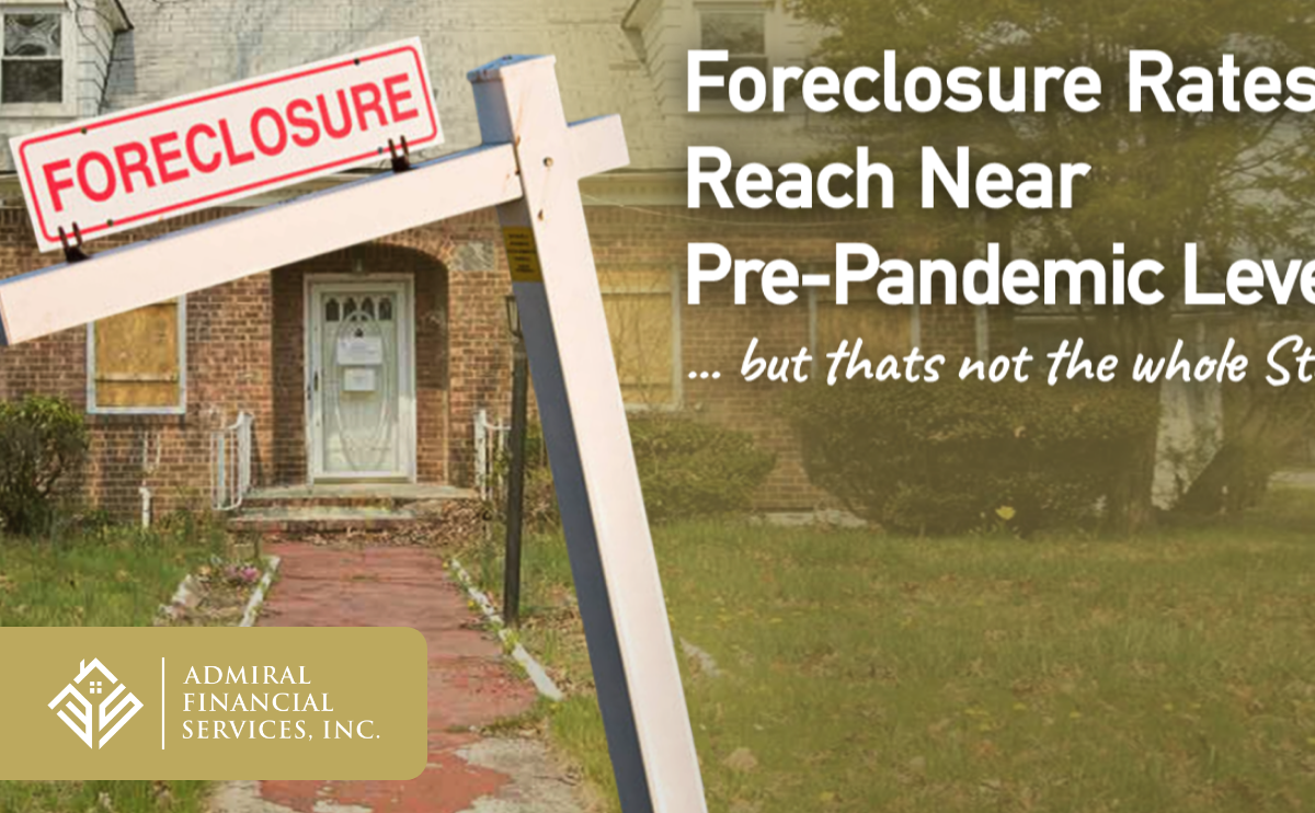 Foreclosure rates near pre-pandemic levels