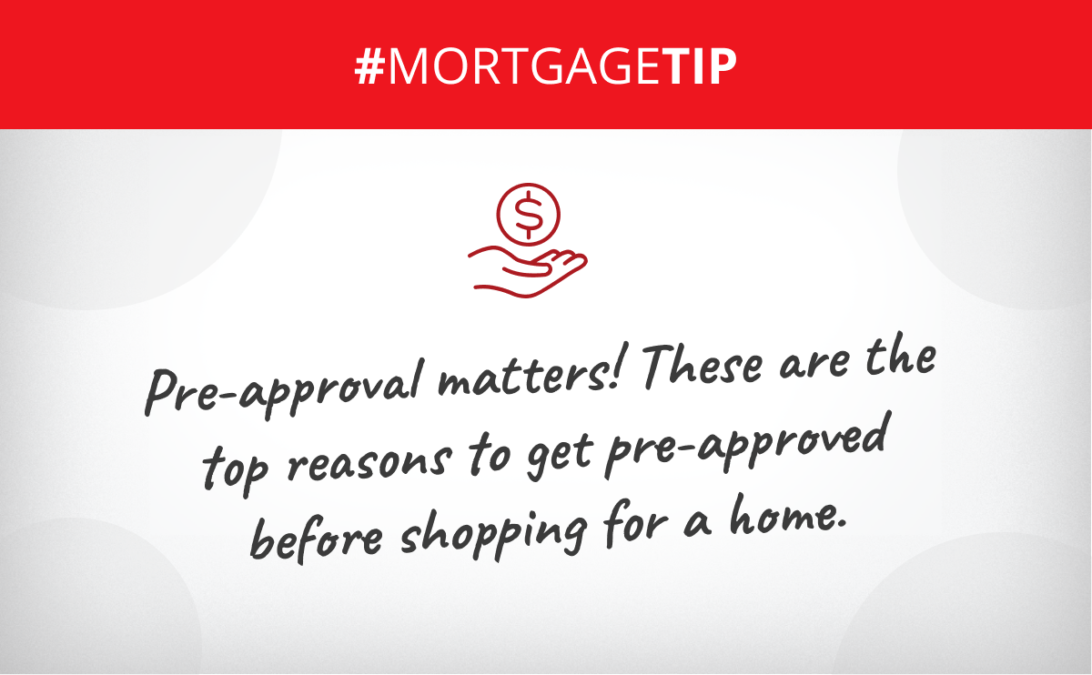 Pre-approval matters! These are the tops reasons to get pre-approved before shopping for a home.