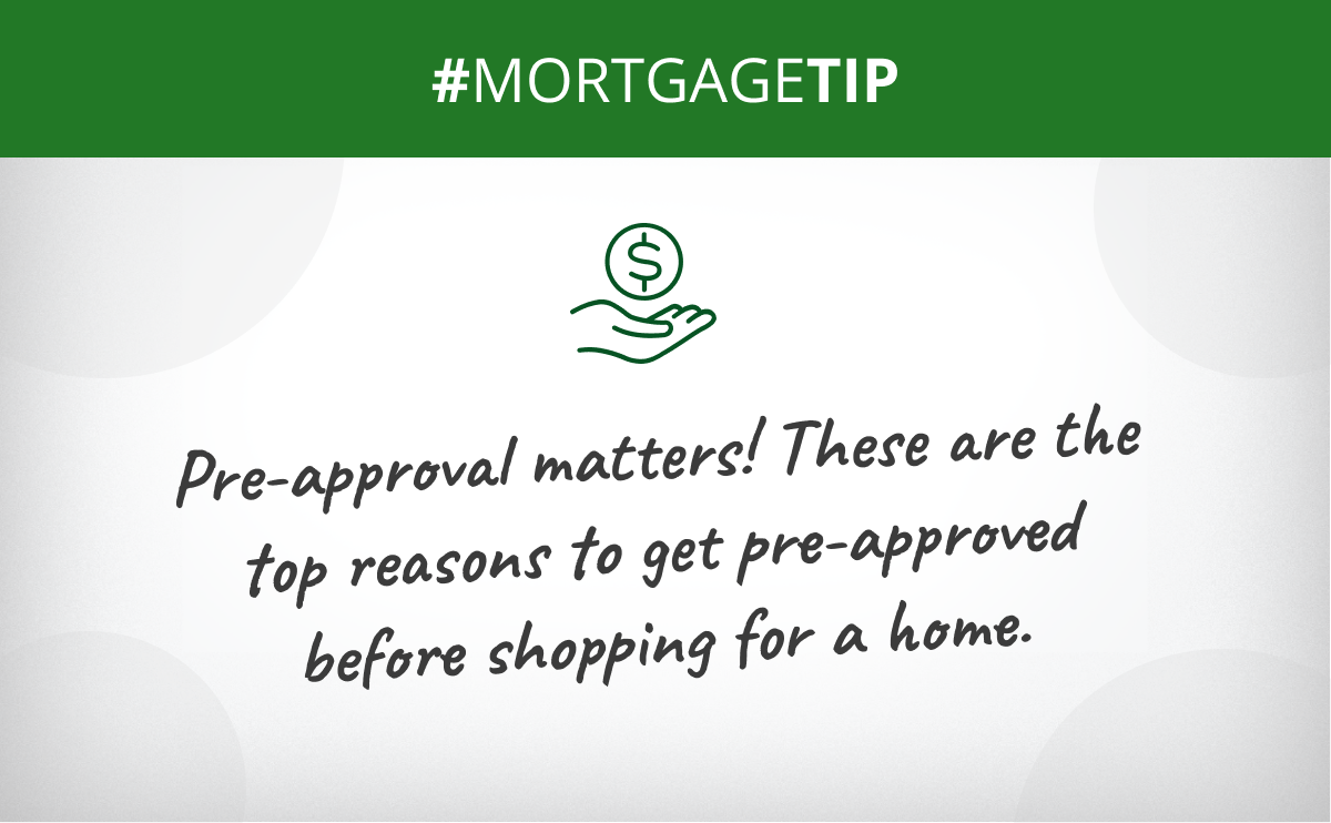 Pre-approval matters! These are the tops reasons to get pre-approved before shopping for a home.